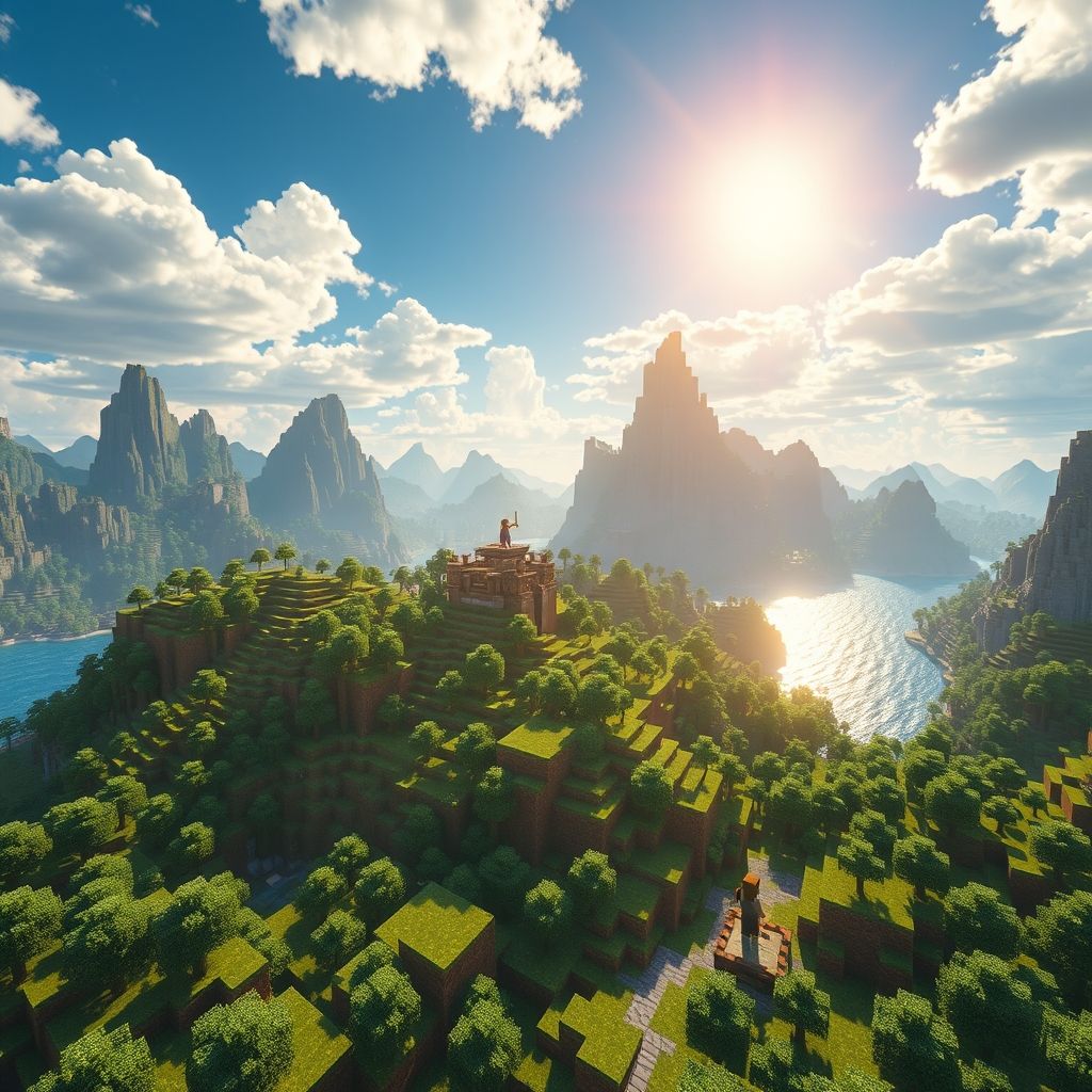 การสร้างโลกในภาพยนตร์ Minecraft